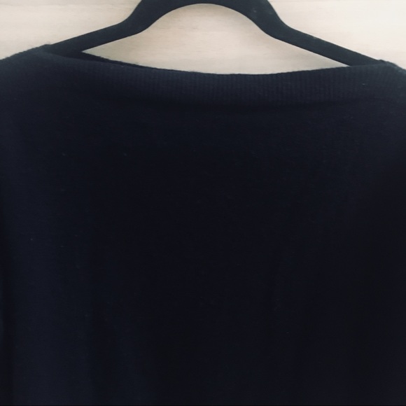 Vince XS Dark Blue Cashmere Sweater boatneck - Picture 5 of 6